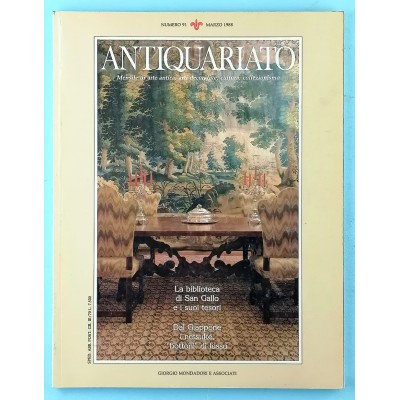 Antiquariato n 91 marzo 1988 Editoriale Giorgio Mondadori