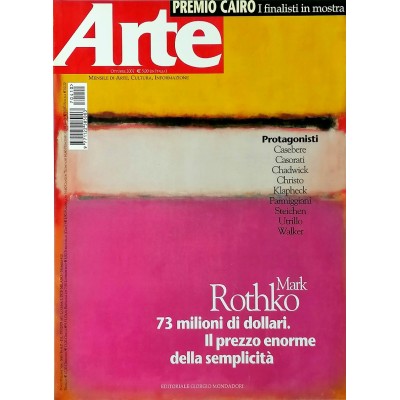 Rivista Arte n 410 ottobre 2007 Editoriale Giorgio Mondadori