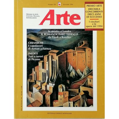 Rivista Arte n 254 settembre 1994 Editoriale Giorgio Mondadori