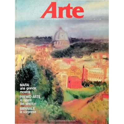 Rivista Arte n 165 luglio-agosto 1986 Editoriale Giorgio Mondadori