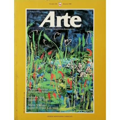 Rivista Arte n 196 maggio 1989 Editoriale Giorgio Mondadori
