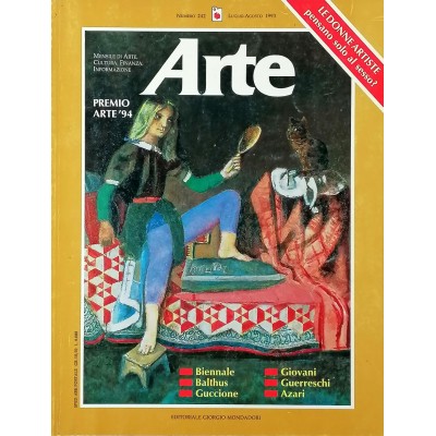 Rivista Arte n 242 luglio-agosto 1993 Editoriale Giorgio Mondadori