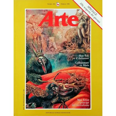 Rivista Arte n 204 febbraio 1990 Editoriale Giorgio Mondadori