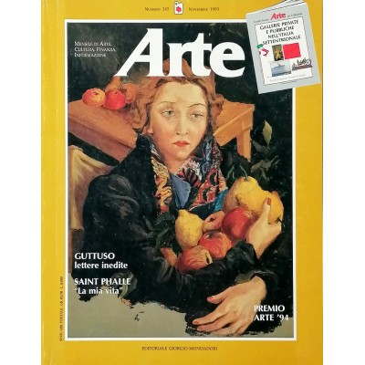 Rivista Arte n 245 novembre 1993 Editoriale Giorgio Mondadori