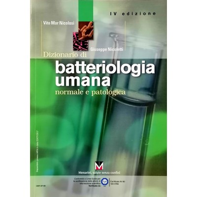 Dizionario di Batteriologia Umana Vito Mar Nicolosi-Giuseppe Nicoletti
