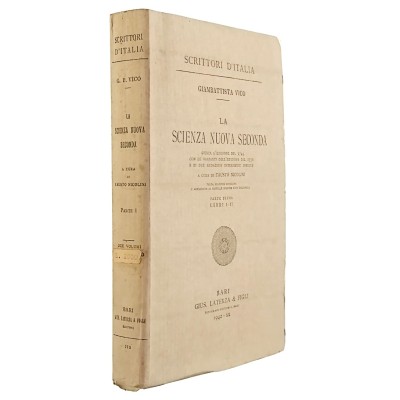 Giambattista Vico La Scienza Nuova Seconda parte I Libri I-II Laterza 1942