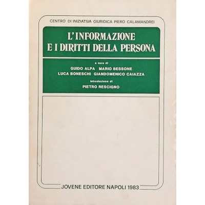 L'Informazione e i Diritti della Persona Jovene Editore 1983