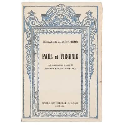 Bernardin se Saint Pierre Paul et Virginie Carlo Signorelli Editore 1955