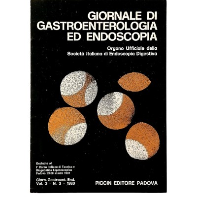 Giornale di Gastroenterologia ed Endoscopia Piccin Editore 1980