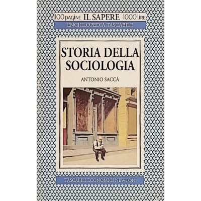 Storia Della Sociologia,Antonio Saccà