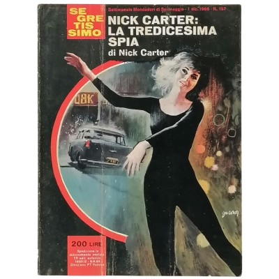 Nick Carter La tredicesima spia Nick Carter Segretissimo Mondadori n 157