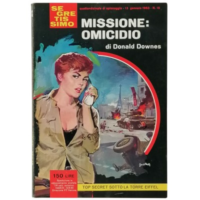Missione omicidio Donald Downes Segretissimo Mondadori n 18