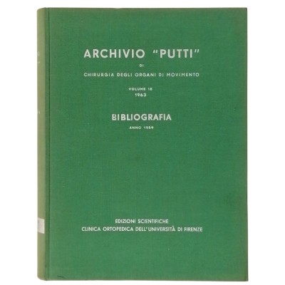 Archivio Putti Chirurgia degli Organi in Movimento 18 Bibliografia anno 1959