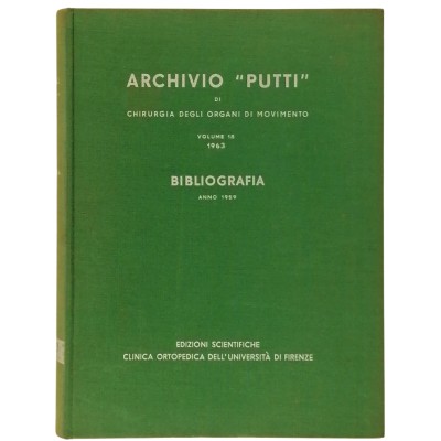 Archivio Putti Chirurgia degli Organi in Movimento 18 Bibliografia anno 1959