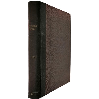 La Settimana Medica volume XXXIX anno 1951 Edizioni La Settimana Medica