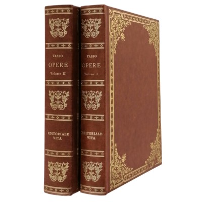 Opere di Torquato Tasso 2 volumi Giorgio Petrocchi Editoriale Vita 1980