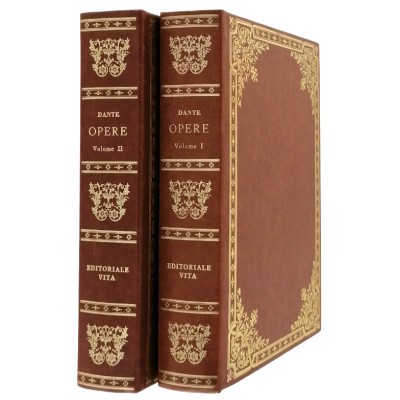 Opere di Dante Alighieri 2 volumi Fredi Chiappelli Editoriale Vita 1980