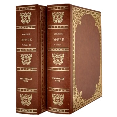 Opere di Carlo Goldoni 2 volumi Gianfranco Folena Editoriale Vita 1978