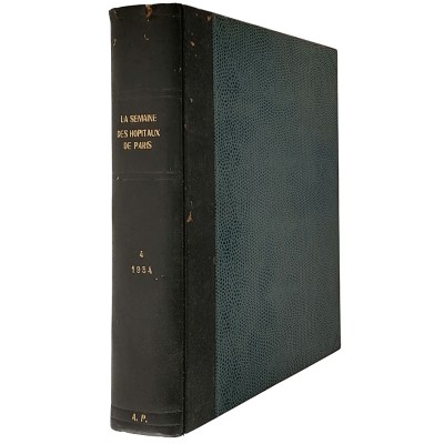 La Semaine des Hospitaux de Paris annèe n 30 n 60 octobre - decembre 1954