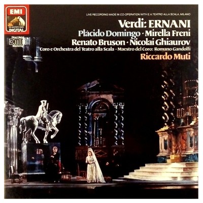 Verdi Ernani Direttore Riccardo Muti Cofanetto con 3 LP EMI 1983