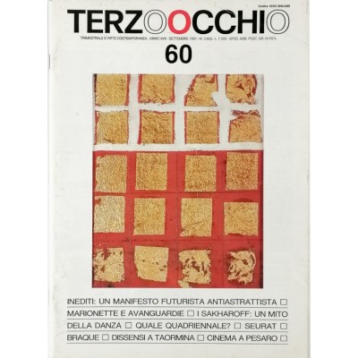 Arte Contemporanea Terzo Occhio n 3 ( 60 ) settembre 1991 Edizioni Bora