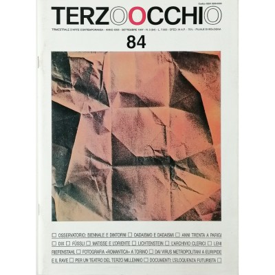 Arte Contemporanea Terzo Occhio n 3 ( 84 ) settembre 1997 Edizioni Bora