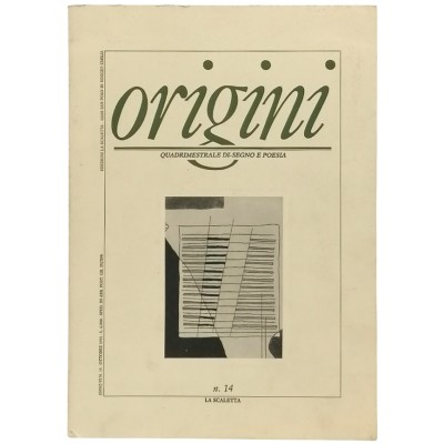 Rivista Origini Quadrimestrale Di-Segno e Poesia n 14/1991 Edizioni La Scaletta