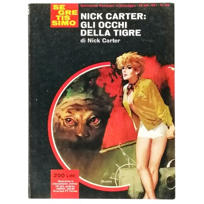 Nick Carter Gli occhi mdella tigre Nick carter Segretissimo Mondadori n 165