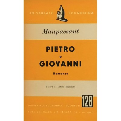Pietro e Giovanni Guy De Maupassant Universale Economica 1952