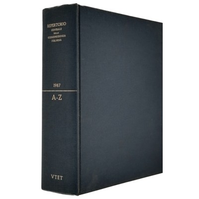 Repertorio Generale della Giurisprudenza Italiana anno LXXXIX UTET 1988