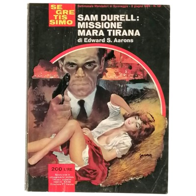 Sam Durell Missione Mara Tirana E. S. Aarons Segretissimo Mondadori n 131