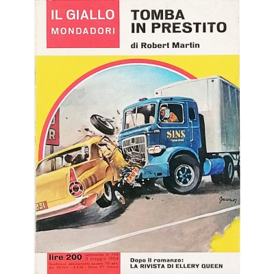 Tomba in prestito Robert Martin Il Giallo Mondadori n 796 maggio 1964