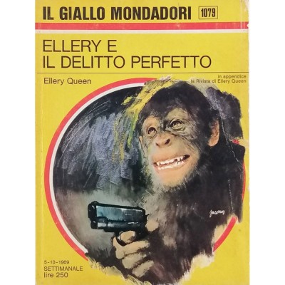 Ellery e il delitto perfetto Il Giallo Mondadori n 1079 ottobre 1969
