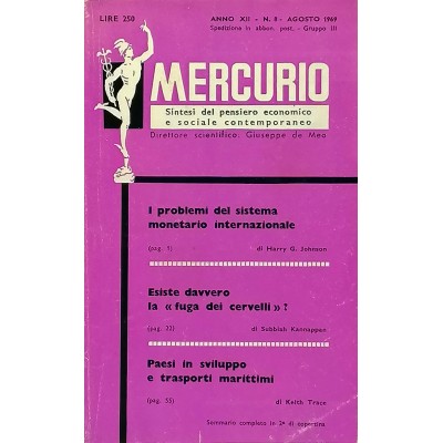 Mercurio Sintesi del Pensiero Economico e Sociale Contemporaneo n 8/1969