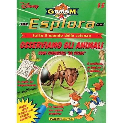 Disney Esplora n 15 Osserviamo gli Animali GM DeAgostini Junior 1997