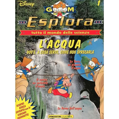 Disney Esplora n 1 L'Acqua GM DeAgostini Junior 1997