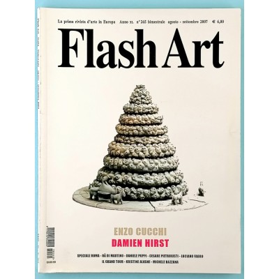 Rivista Flash Art Enzo Cucchi-Damien Hirst n 265 agosto-settembre 2007