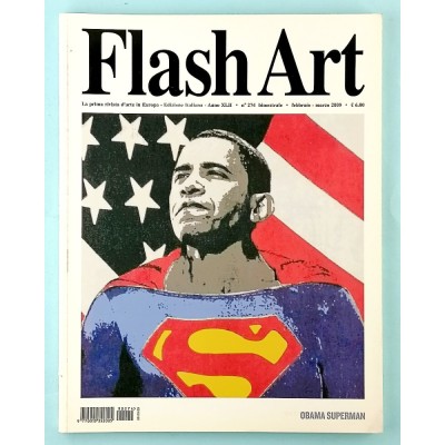 Rivista Flash Art Obama Superman n 274 febbraio-marzo 2009