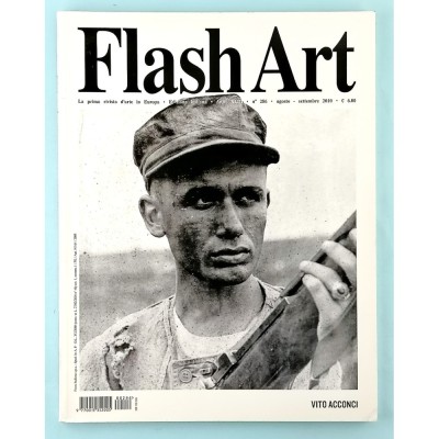 Rivista Flash Art Vito Acconci n 286 agosto-settembre 2010