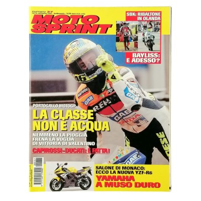 Rivista Moto Sprint n 37 - 10/16 settembre 2002 Rossi La Classe