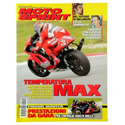 Rivista Moto Sprint n 42 - 15/21 ottobre 2002 Temperatura MAX
