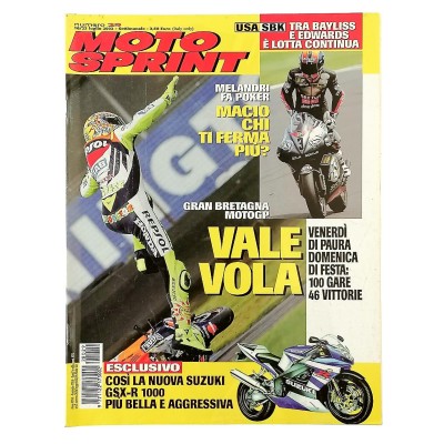 Rivista Moto Sprint n 29 - 16/23 luglio 2002 Vale Vola