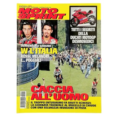 Rivista Moto Sprint n 23 - 4/10 giugno 2002 Rossi Melandri Poggiali