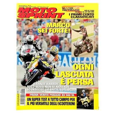 Rivista Moto Sprint n 27 - 2/8 luglio 2002 Olanda MOTOGP