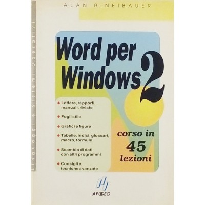 Alan R Neibauer Word per Windows 2 Specialized Manual