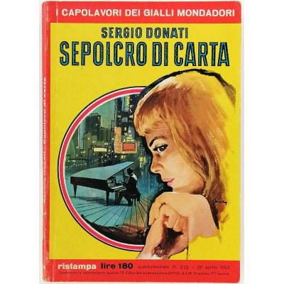 Sepolcro Di Carta Sergio Donati I Capolavori Dei Gialli Mondadori 1963