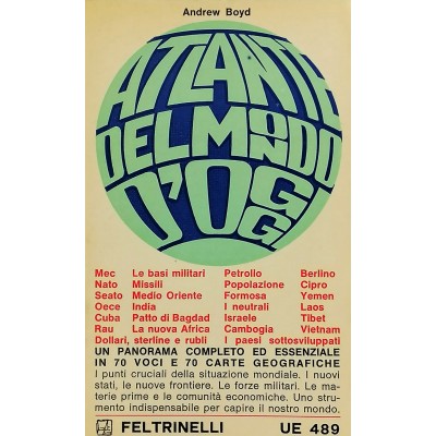 Atlante del Mondo d'Oggi Andrew Boyd Universale Economica Feltrinelli 1965