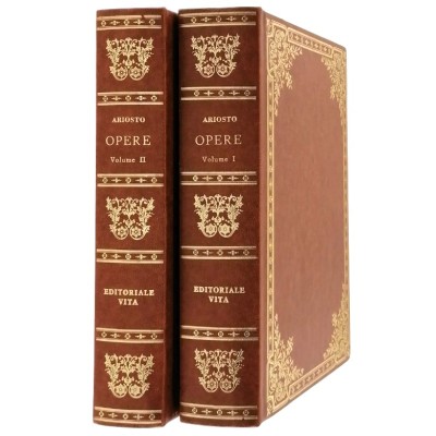 Ludovico Ariosto Letteratura Italiana 2 volumi Adriano Seroni Editoriale Vita 1980