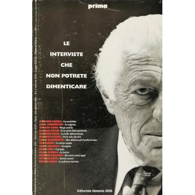 Le Interviste che non Potrete Dimentica Prima Editoriale Genesiss 2000