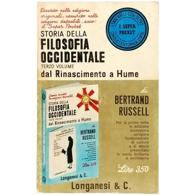 Storia della Filosofia Occidentale Russell volume 3 dal Rinascimento a Hume